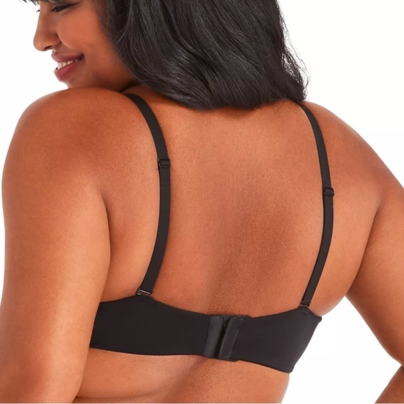 MAIDENFORM LOVE THE LIFT PUSH UP & IN UNDERWIRE BRA BLACK & NUDE 34D - Picture 2 of 9